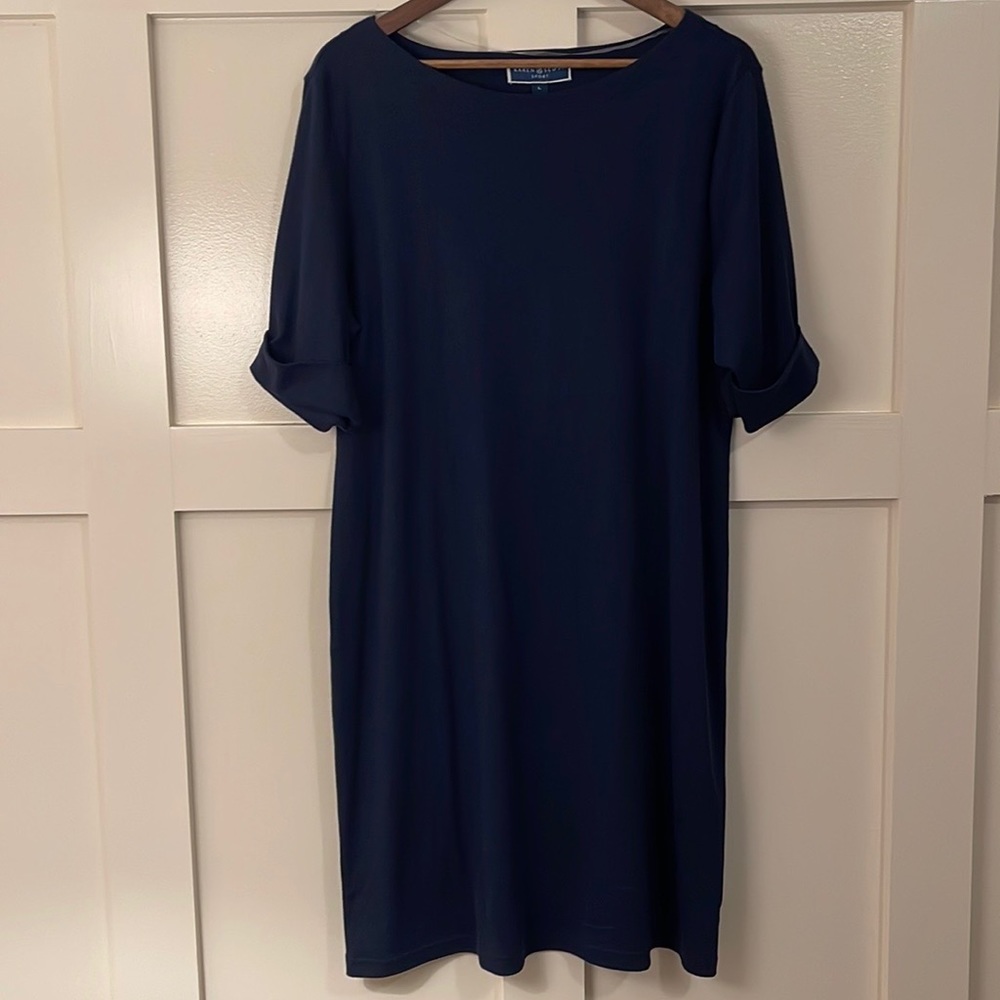 Karen Scott Deep Blue Midi Dress